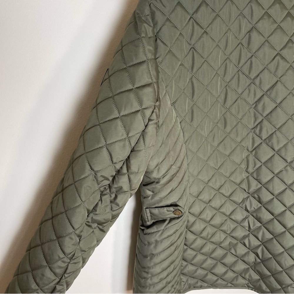 Tommy Hilfiger | Olive Green Stand Collar Puffer Jacket | XL - Picture 8 of 14